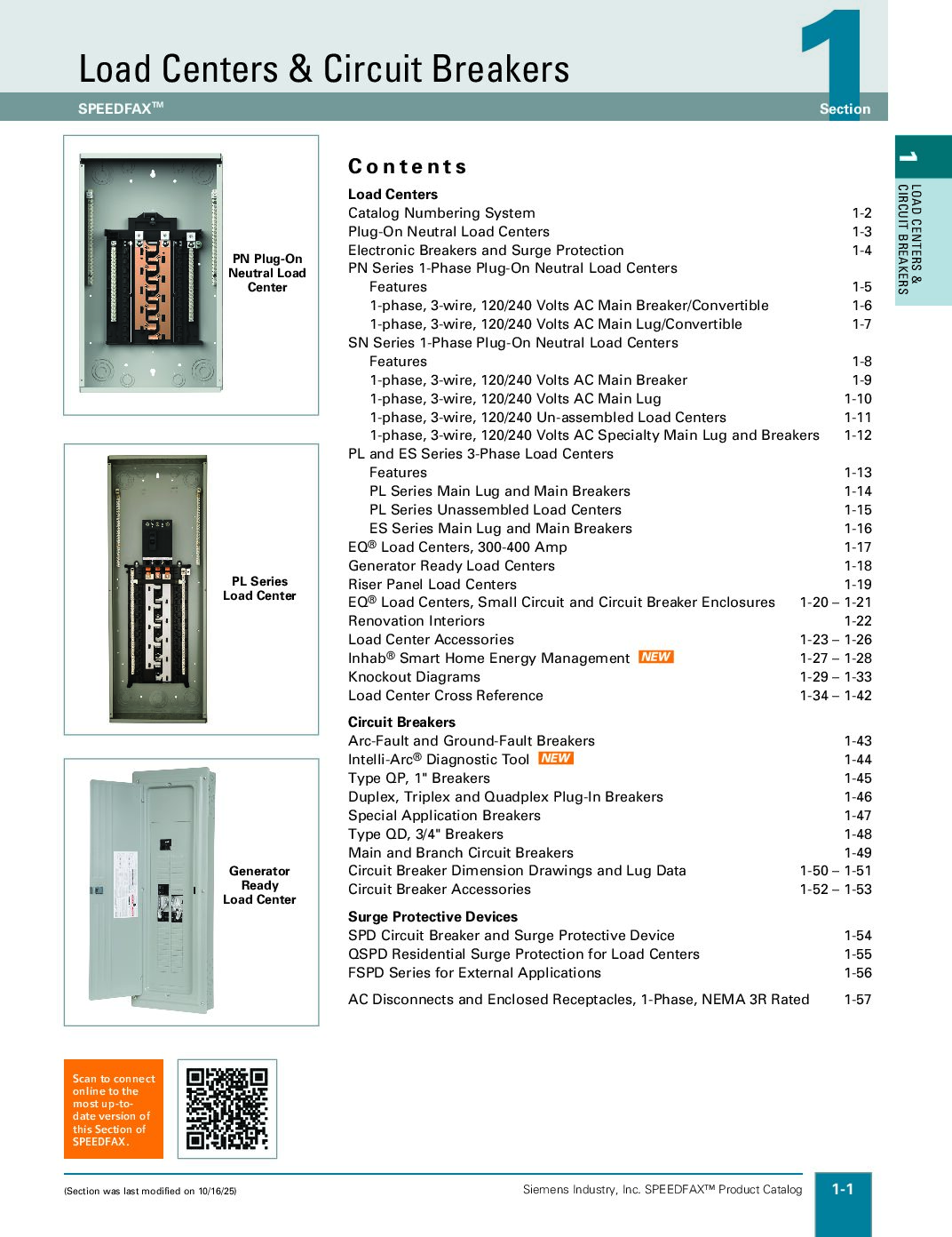 Load Centers & Circuit Breakers